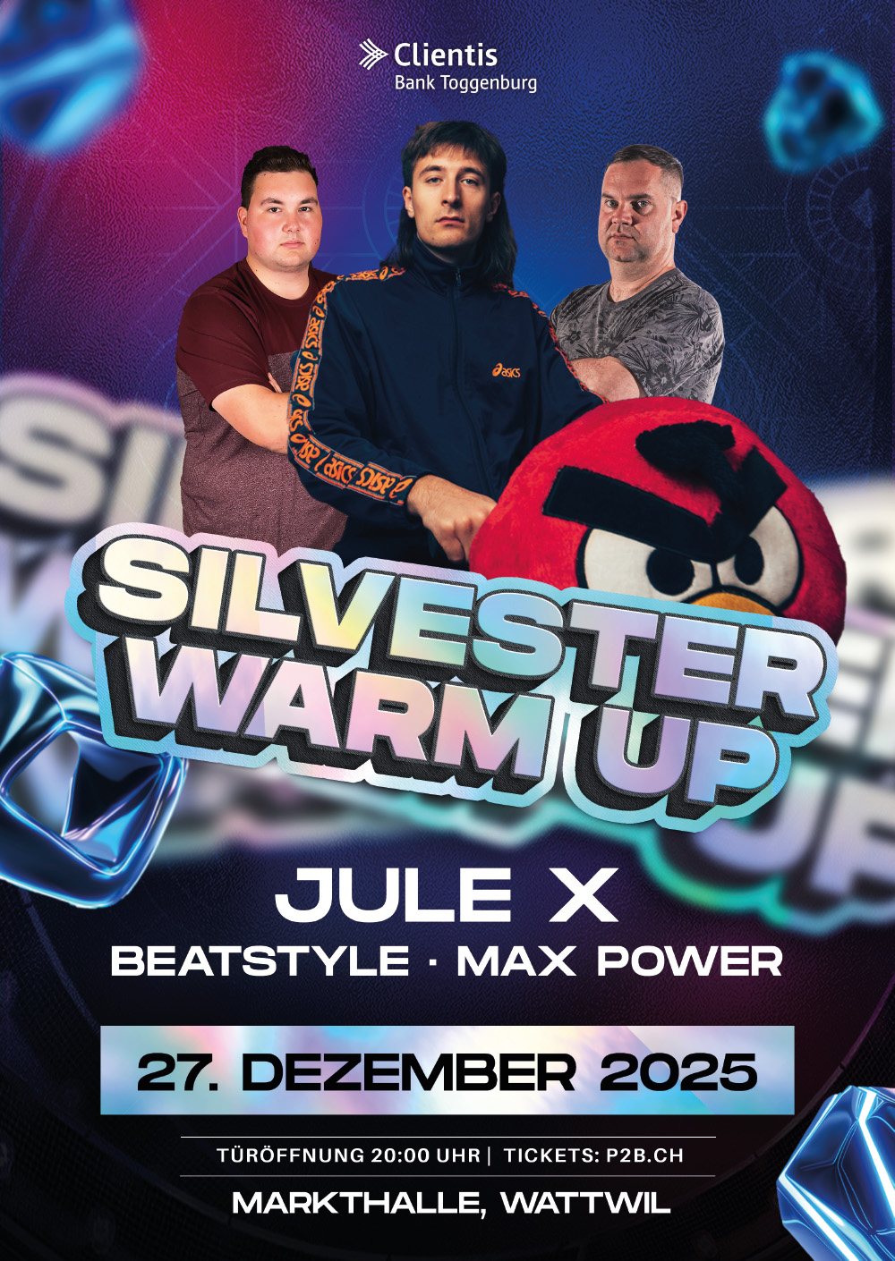 Silvester Warm Up 2025 – offizieller Event-Flyer